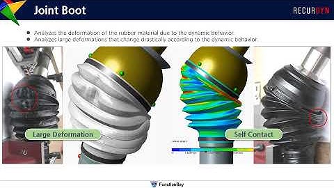 RecurDyn Application - CV Joint Boot - Multibody Dynamics Simulation