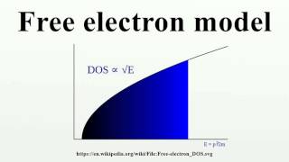 Free electron model