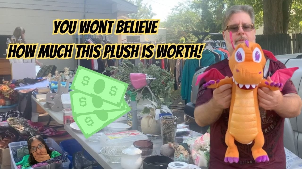 Big Money Stuffed Animal! Garage Sale SCORE YouTube