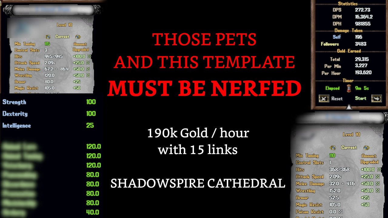 UO Outlands Best tamer pet comp ever [ULTIMA ONLINE 2023] YouTube