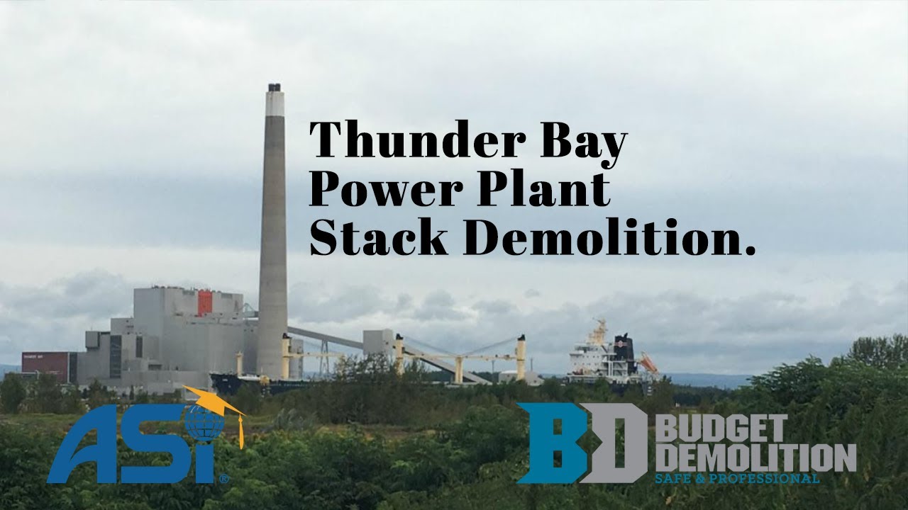 Thunder Bay Power Plant Stack Demolition Engineering