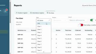 Eduvecta Reports Module Student Attendance Fee Reports Made Easy