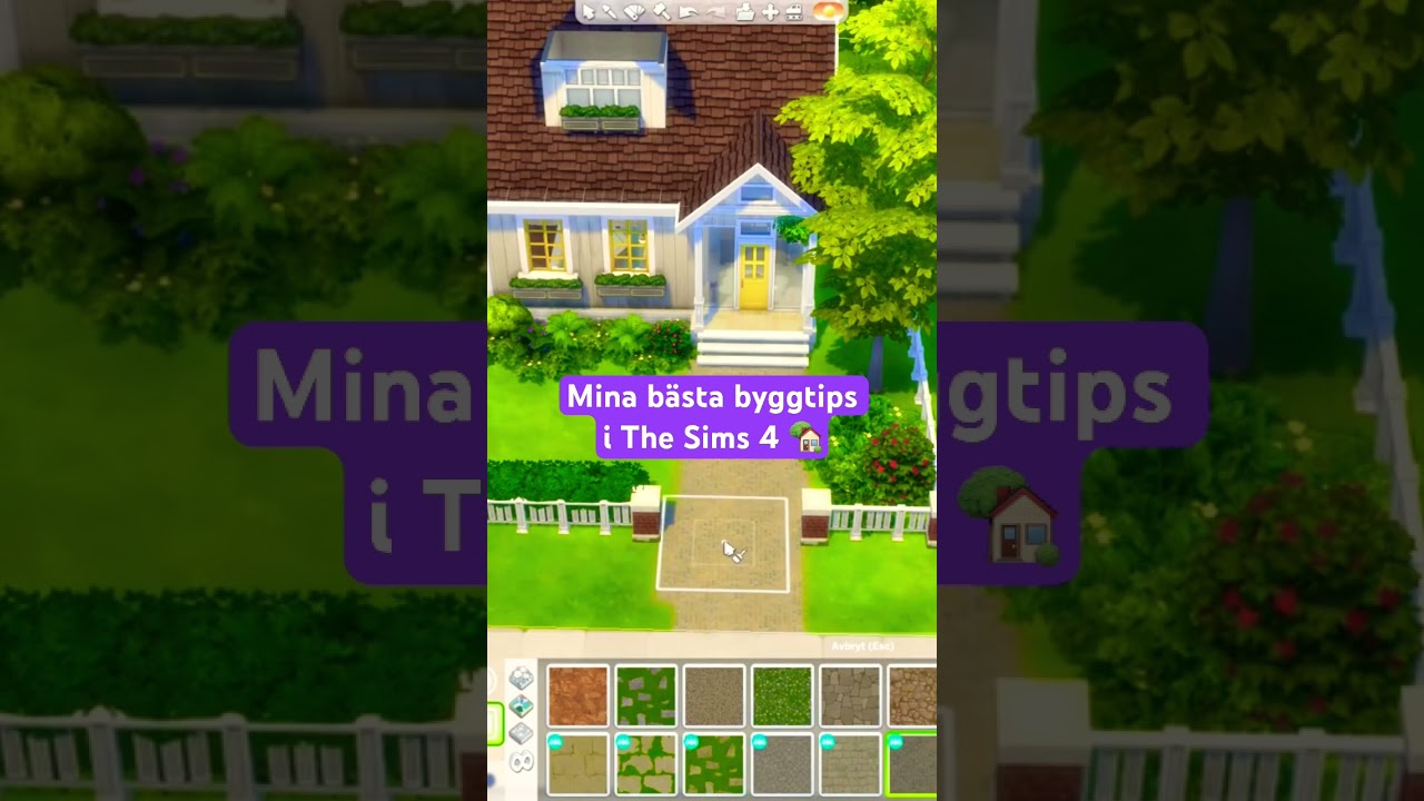 Byggtips i The Sims 4 #thesims4 #speedbuild #sims4
