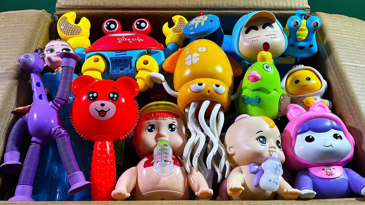 ASMR Toys 13.10 Minutes Satisfying with Unboxing Princess Dolls,Toys Set,Swing&Slide Collection