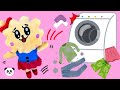 せんたくものはほうっておかないでね | ふわみーちゃん ふわた | しつけ 子育て 動画 | Poco Channel