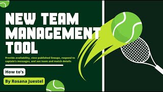 USTA Team Management