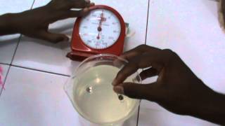 Video of experiment on drawing pins