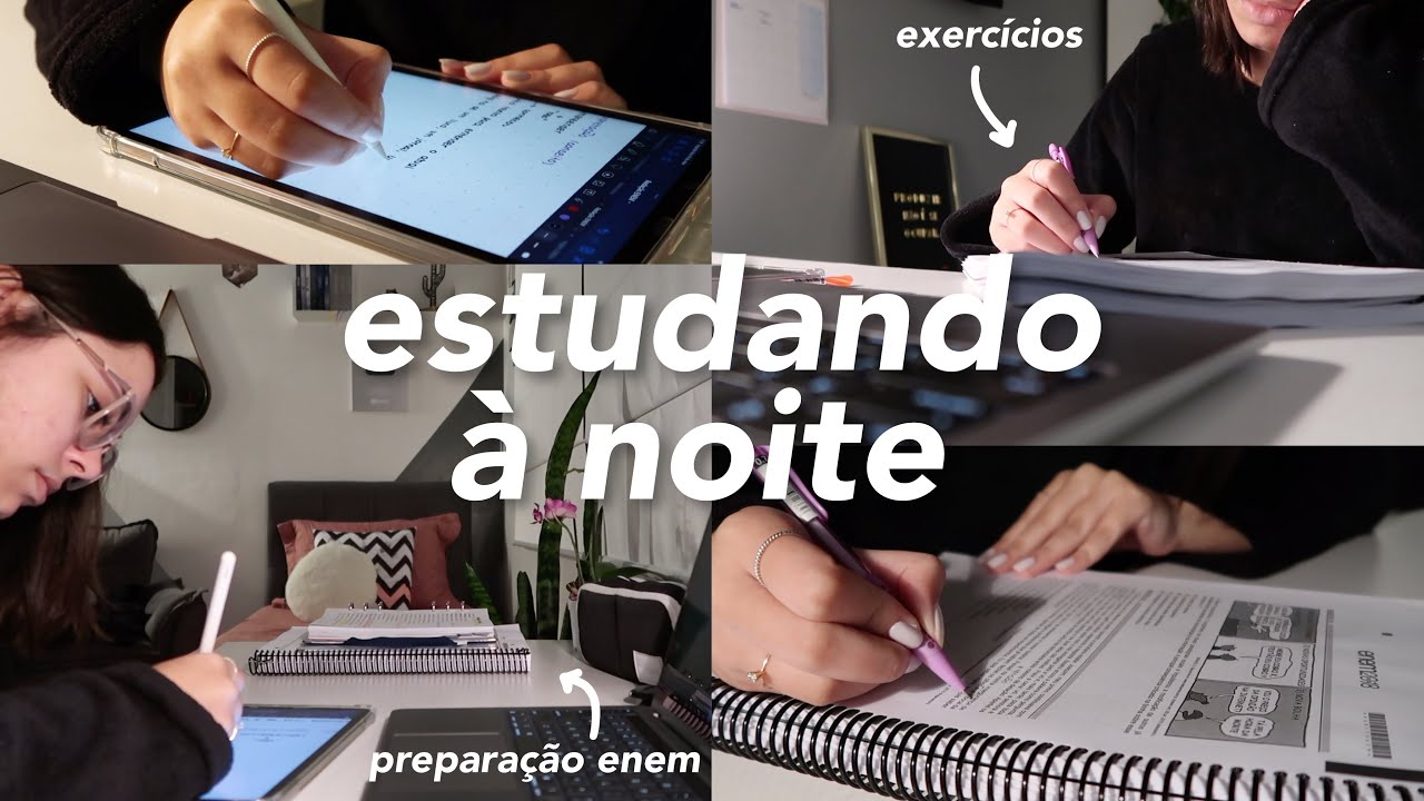 estudando a noite, rotina no terceirão e preparação para o ENEM *study ...