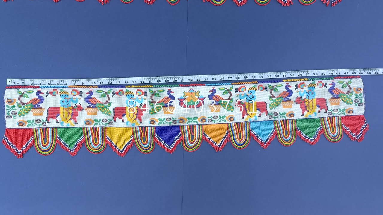 ગાય કાનાજી અને મોરની ડિઝાઇન | gay kana toran ni design