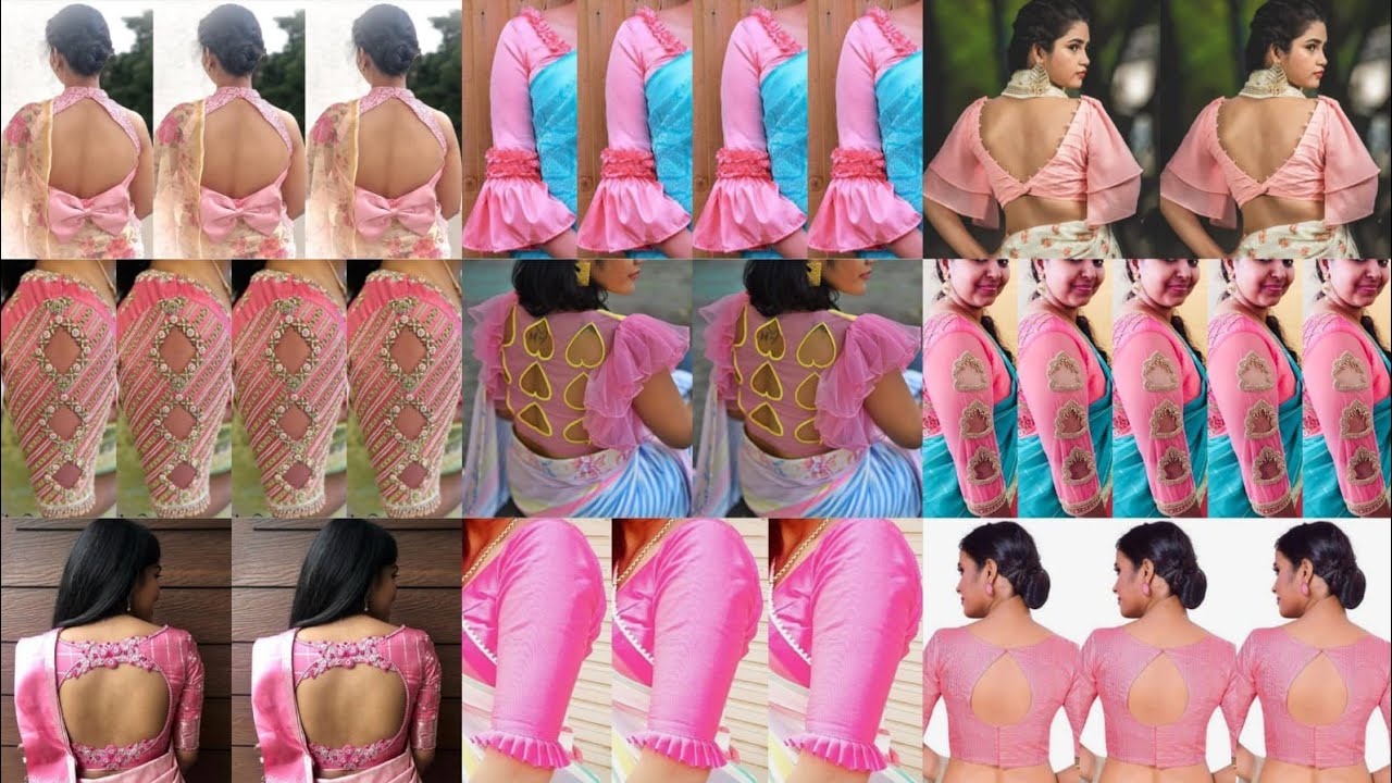 💓pink colour blouse designs 2024/pink blouse designs/blouse ki design/blouse designs new model