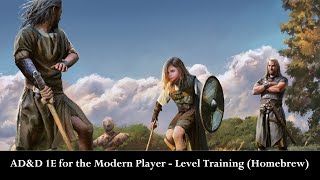 AD&D 1E for Modern Players:  Level Training (Homebrew)