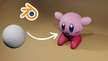 how to model kirby in blender | easy within 5 minutes | # blender # kirby