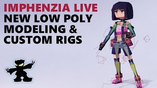 New Low Poly Modeling & Rigging Live #1