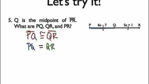 Midpoint and Bisectors