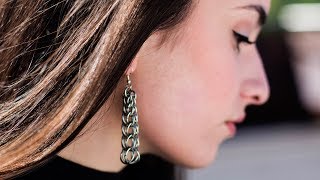 How to make Graduated Chainmail Earrings