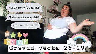 Tjock och Gravid! Vecka 26-29. + svarar på lite frågor!