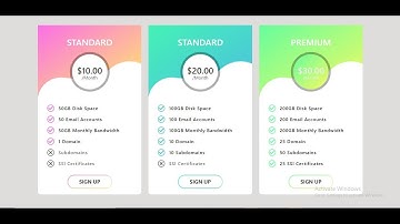 Responsive Pricing Table HTML CSS | Bootstrap 5.