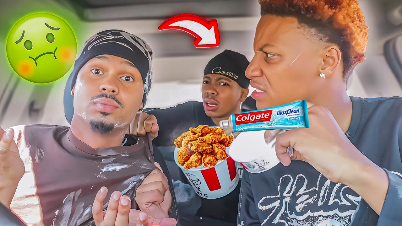 ПОДМЕШИВАЮ ЗУБНУЮ ПАСТУ В «СОУС ДЛЯ КРЫЛЫШЕК» МОИХ ДРУЗЕЙ, ЧТОБЫ УЗНАТЬ ИХ РЕАКЦИЮ!! @the.realicy...