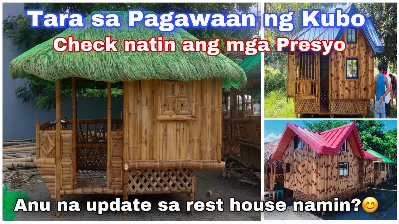 Mag-kano ang mga presyo ng mga bahay kubo at Rest house update tayo mga kaviewers