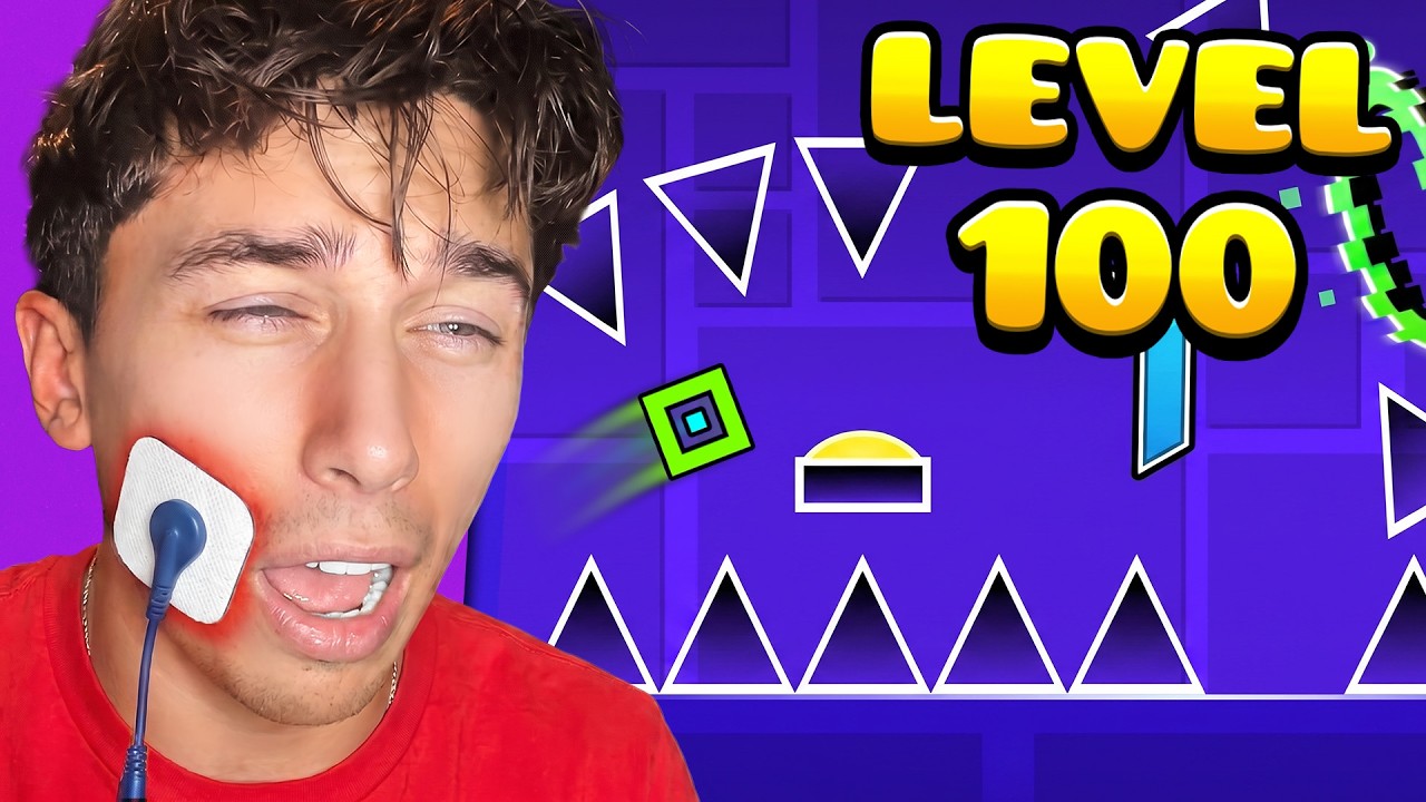 Beating Geometry Dash With A PERIOD CRAMP Simulator (Worst Pain Ever)