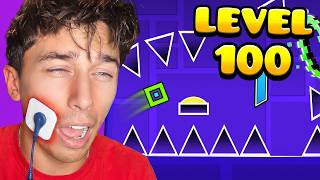 Beating Geometry Dash With A PERIOD CRAMP Simulator (Worst Pain Ever)