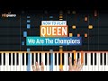 How to Play "We Are the Champions" by Queen | HDpiano (Part 1) Piano Tutorial