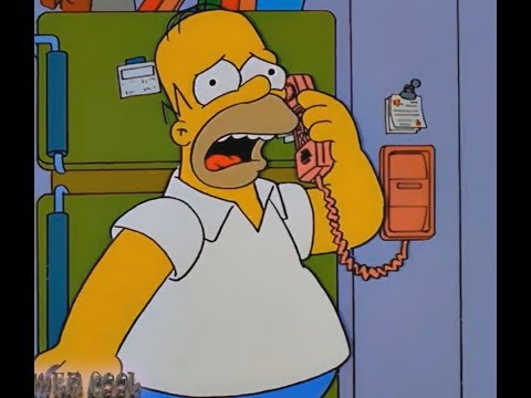 THE SIMPSONS - Scary Phone Call !