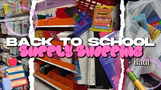 BACK TO SCHOOL SUPPLY SHOPPING + HAUL 2025 | target, haul, freshman year | Kaitlyn Amiya