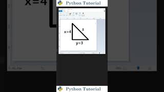 Calculating Triangle Hypotenuse With Python | Python Tutorial