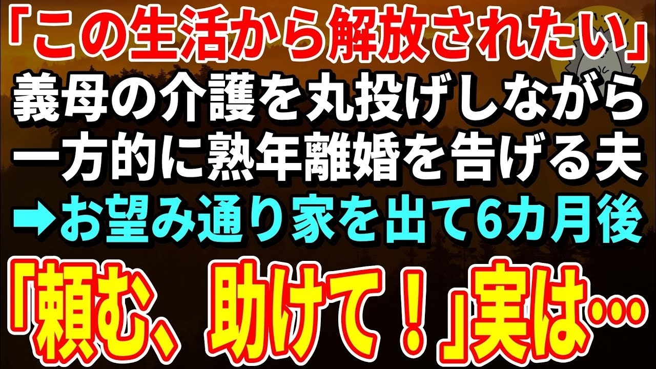 十年間、義母の介護をしてきた。義母は私を「本当の娘」と呼んでくれた。元夫は、退職金を握って私を追い出した。その元夫から数年後、電話があった。「助けてくれ。全部失ったんだ」と。私は静かに、机の引き出しから十年分の介護記録と、500万円の借金の証明書を取り出した。彼に言った。「これは、あなたが見るべきものです」。そして、最後に言われた言葉——「もう遅いんです」。今、私は新しい人生を歩んでいる。で...