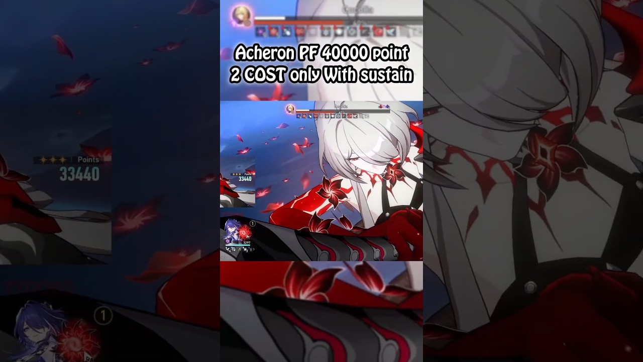 Acheron 40000 point in Pure Fiction 2 cost only with sustain 