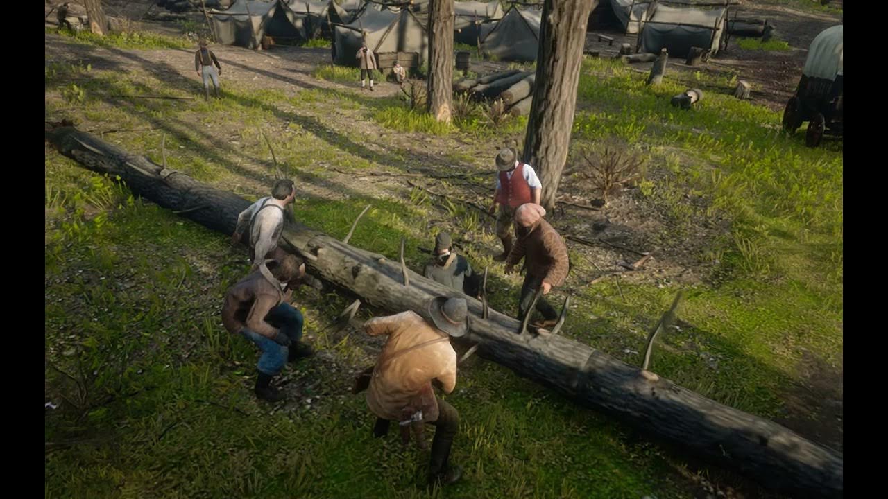 Arthur helped us carry the tree Red Dead Redemption 2 YouTube