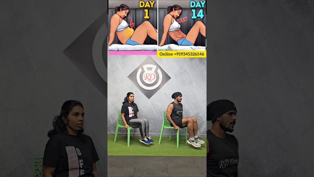 Простая кардио-тренировка на стуле в офисе 