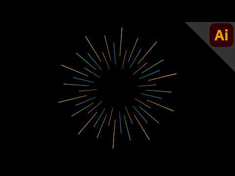 How to Create a Sunburst & Firework effect in Adobe Illustrator | Step-by-Step Tutorial