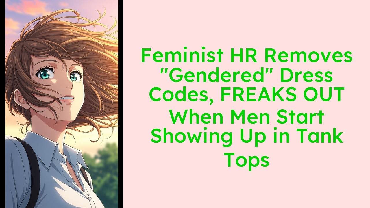 Feminist HR Removes Gendered Dress Codes, FREAKS OUT When Men Start Showing Up in Tank Tops