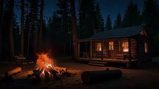 Forest Firelight 🌲🔥 | Midnight Campfire Chill