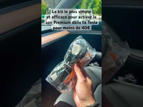 Active facilement le son Premium dans ta #tesla pour moins de 40€ #teslamodel3