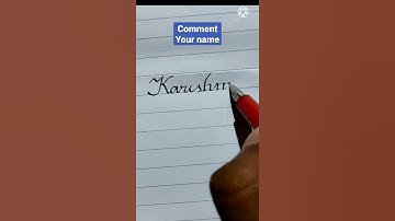 Karishma - name in neat and clean handwriting | calligraphy handwriting practice | #shorts