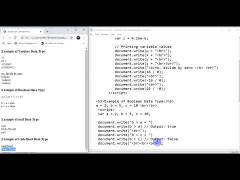 3 JavaScript datatypes programs - YouTube