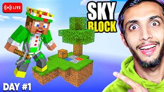 First Day in Sky Block Minecraft 😱 | Minecraft Survival LIVE 🔴 screenshot 5