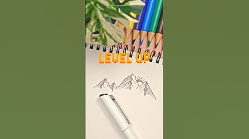 Level Up Your MOUNTAIN DRAWINGS #art #drawingtutorial #howtodraw #drawing #tutorial #pencildrawing