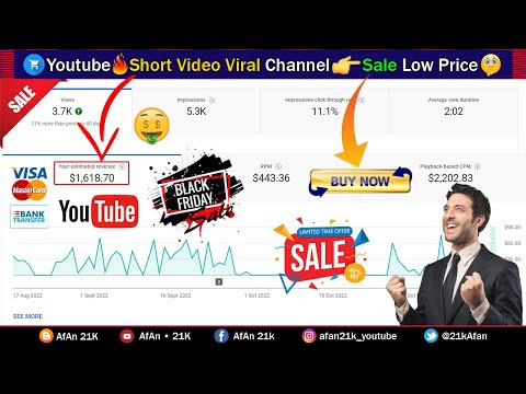Youtube Channel Sale Low Price | Short Video Viral channel Sale | Youtube Earning Monthly Estimated