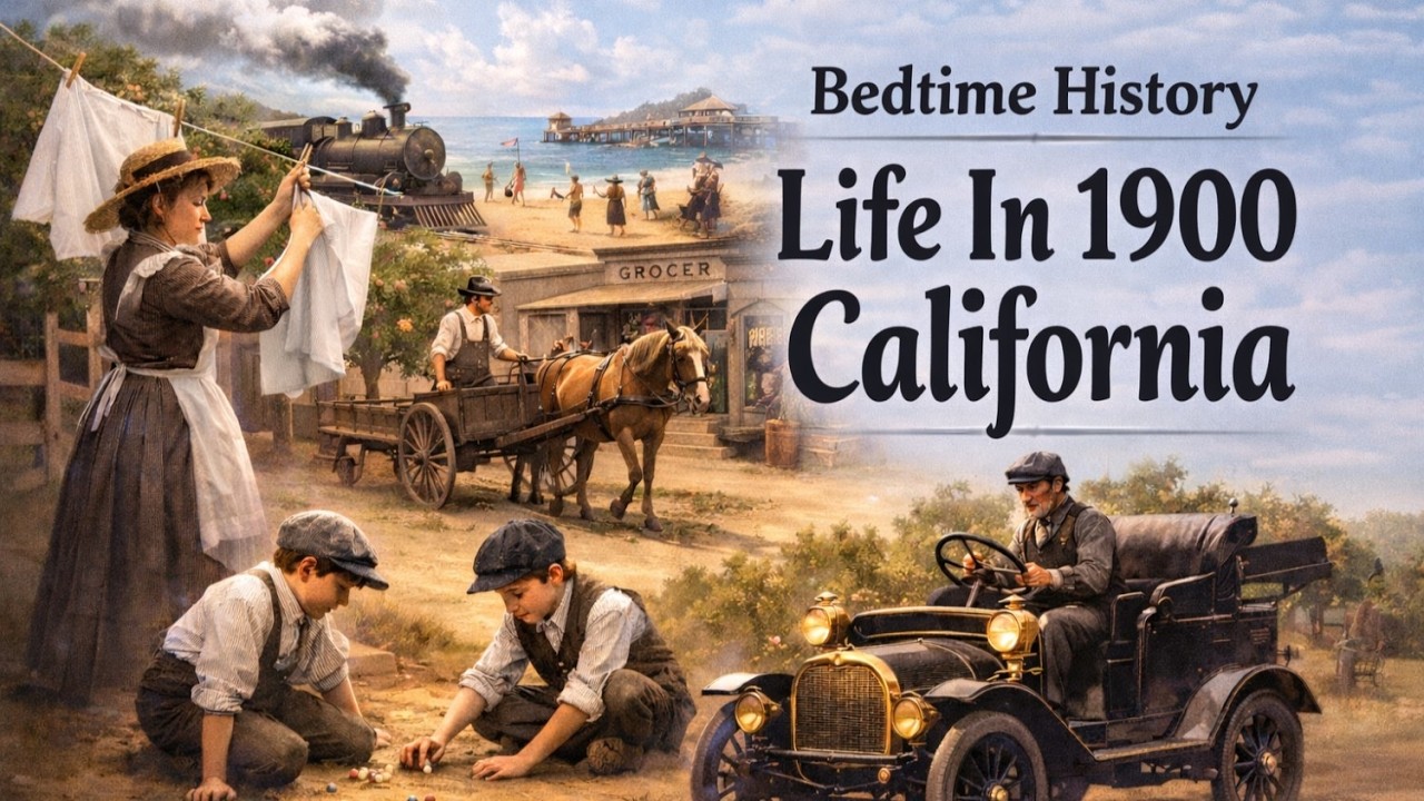 California in 1900: Peaceful Daily Life Explained | Slow Bedtime History for Sleep | 