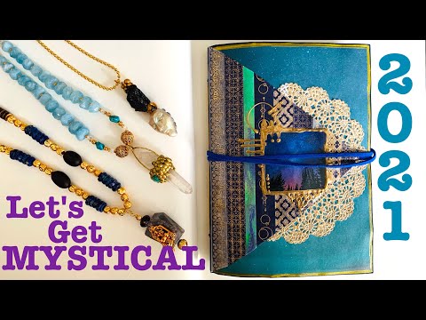 Crystal Talismans and a Space Galaxy Handmade Book Flip Through: Starting 2021 with Mystical Vibes!