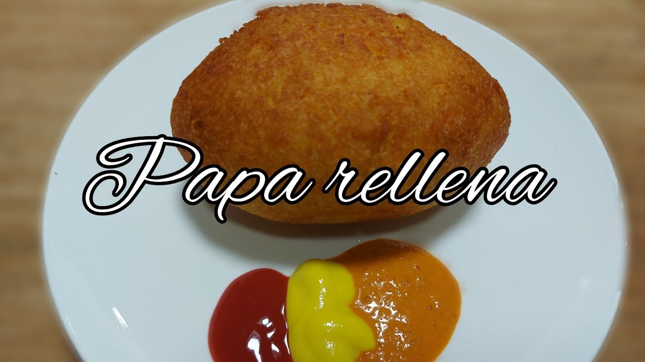 Como preparar la papa rellena crocante / receta fácil.