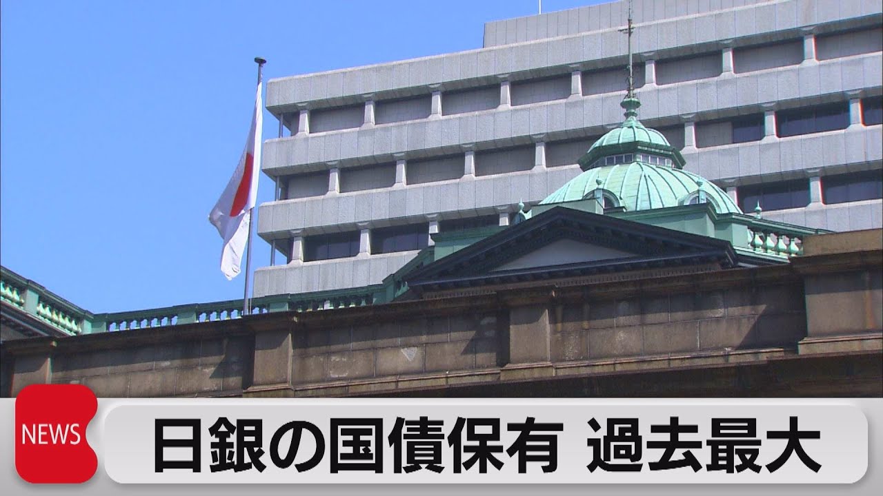 発行済みの国債のうち日銀が保有する割合　過去最大53.34％（2023年6月27日）