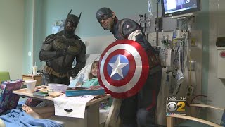 Superheros Visit Local Hospital