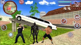 Wakanda Rope Hero Vice Town - Fun at Miami City Simulator - Android Gameplay screenshot 2