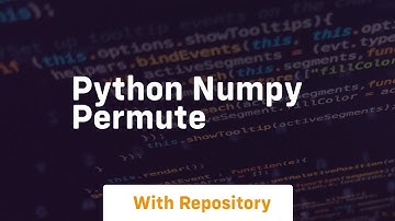 python numpy permute