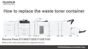 How to replace the waste toner container